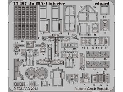  Ju 88A-4 interior S. A. 1/72 - Revell - blaszki - zdjęcie 3