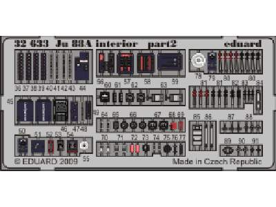  Ju 88A interior S. A. 1/32 - Revell - blaszki - zdjęcie 3