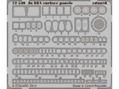  Ju 88A surface panels S. A. 1/72 - Revell - blaszki - zdjęcie 1