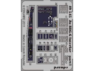  Ju 88G-6 interior S. A. 1/48 - Dragon - blaszki - zdjęcie 3