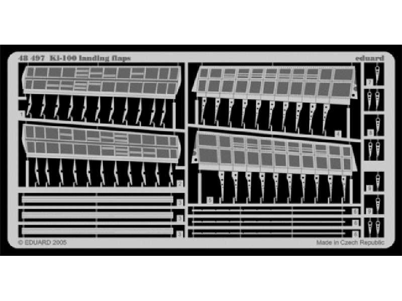 Ki-100 landing flaps 1/48 - Hasegawa - blaszki - zdjęcie 1 Ki-100 landing flaps 1/48 - Hasegawa - blaszki - zdjęcie 1