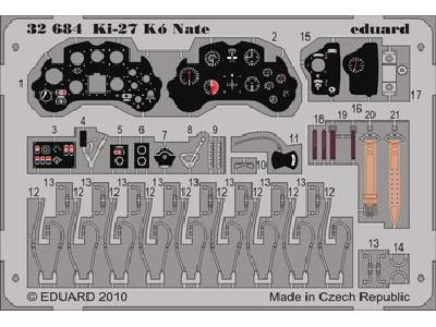  Ki-27 Kł Nate S. A. 1/32 - Special Hobby - blaszki - zdjęcie 1