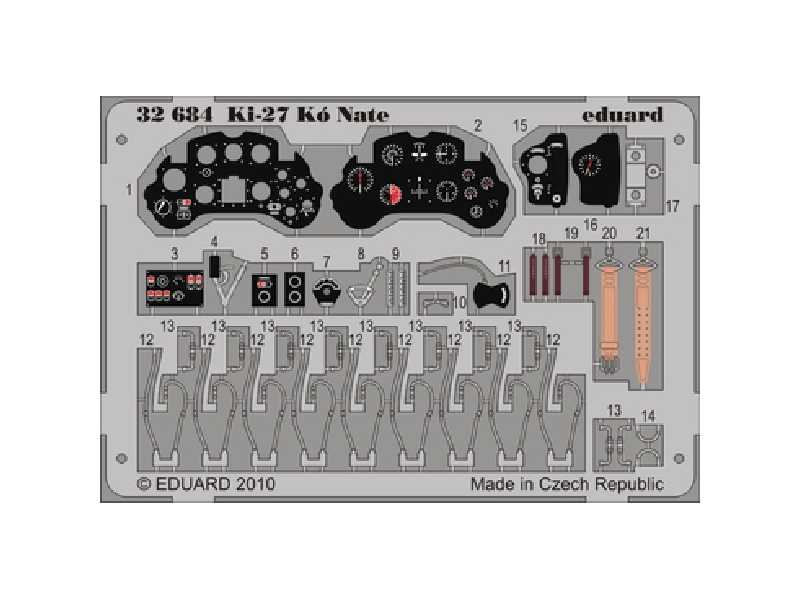  Ki-27 Kł Nate S. A. 1/32 - Special Hobby - blaszki - zdjęcie 1