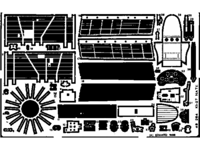  Ki-27 Nate 1/48 - Hasegawa - blaszki - zdjęcie 1