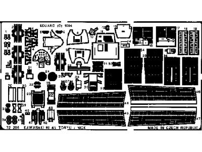  Ki-45 Toryu/ Nick 1/72 - Hasegawa - blaszki - zdjęcie 1