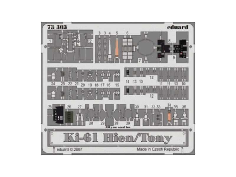Ki-61 Hien/ Tony 1/72 - Dragon - blaszki - zdjęcie 1 Ki-61 Hien/ Tony 1/72 - Dragon - blaszki - zdjęcie 1