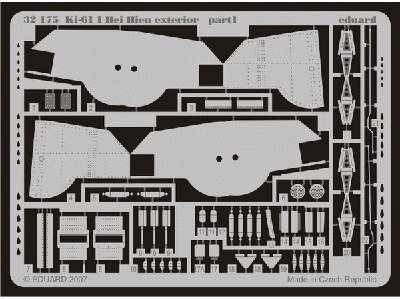  Ki-61 I Hei Hien exterior 1/32 - Hasegawa - blaszki - zdjęcie 2