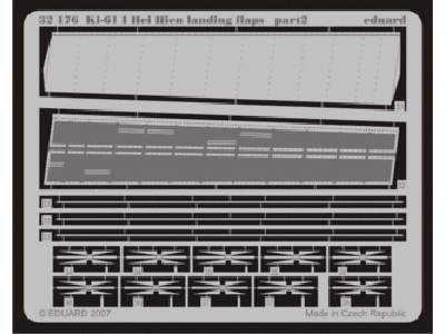  Ki-61 I Hei Hien landing flaps 1/32 - Hasegawa - blaszki - zdjęcie 1