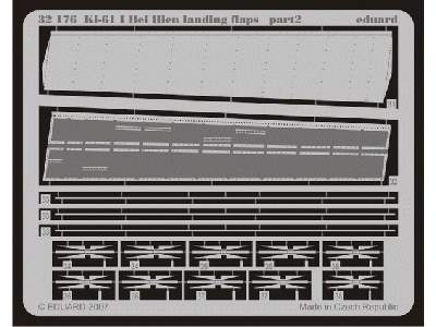  Ki-61 I Hei Hien landing flaps 1/32 - Hasegawa - blaszki - zdjęcie 2