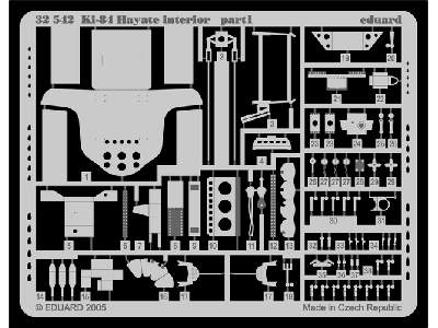  Ki-84 Hayate interior 1/32 - Hasegawa - blaszki - zdjęcie 3