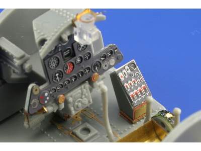  Ki-84 Hayate interior 1/32 - Hasegawa - blaszki - zdjęcie 6