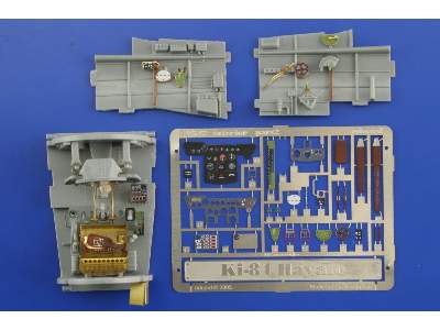  Ki-84 Hayate interior 1/32 - Hasegawa - blaszki - zdjęcie 9