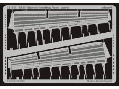  Ki-84 Hayate landing flaps 1/32 - Hasegawa - blaszki - zdjęcie 1