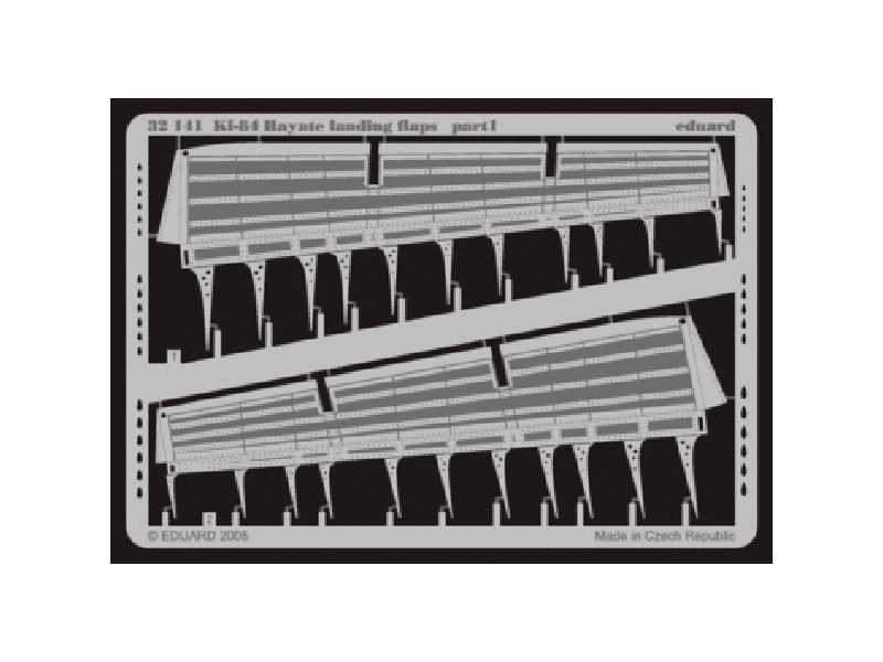 Ki-84 Hayate landing flaps 1/32 - Hasegawa - blaszki - zdjęcie 1 Ki-84 Hayate landing flaps 1/32 - Hasegawa - blaszki - zdjęcie 1