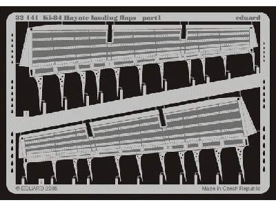  Ki-84 Hayate landing flaps 1/32 - Hasegawa - blaszki - zdjęcie 2