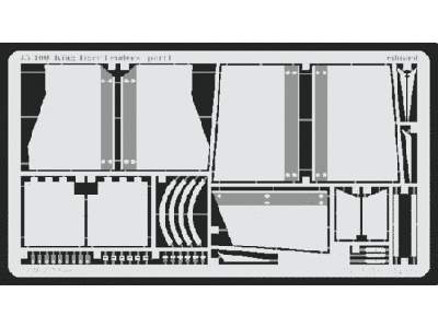  King Tiger fenders 1/35 - Tamiya - blaszki - zdjęcie 1