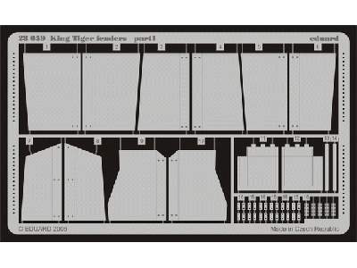  King Tiger fenders 1/48 - Tamiya - blaszki - zdjęcie 2