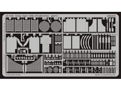  King Tiger Mid.  Production 1/48 - Tamiya - blaszki - zdjęcie 1