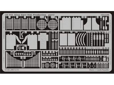  King Tiger Mid.  Production 1/48 - Tamiya - blaszki - zdjęcie 2