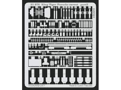  King Tiger Porsche 1/35 - Tamiya - blaszki - zdjęcie 3