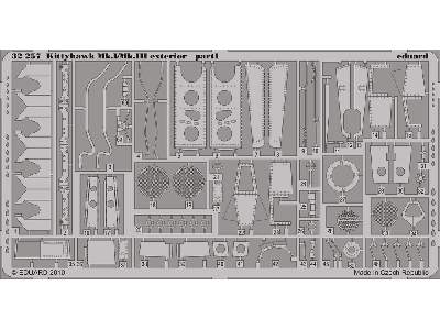 Kittyhawk Mk. I/Mk. III exterior 1/32 - Hasegawa - blaszki - zdjęcie 2