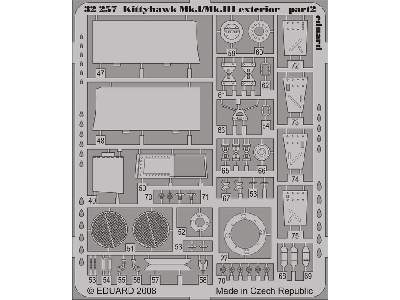  Kittyhawk Mk. I/Mk. III exterior 1/32 - Hasegawa - blaszki - zdjęcie 3