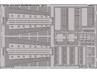  Kittyhawk Mk. I/Mk. III gun bay 1/32 - Hasegawa - blaszki - zdjęcie 2