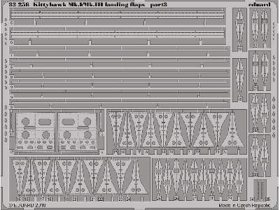 Kittyhawk Mk. I/Mk. III landing flaps 1/32 - Hasegawa - blaszki - zdjęcie 4
