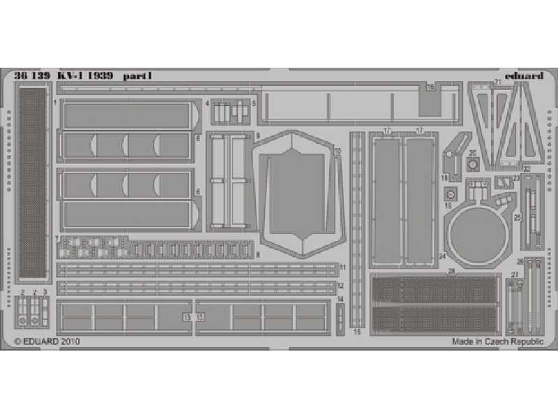  KV-1 1939 1/35 - Trumpeter - blaszki - zdjęcie 1