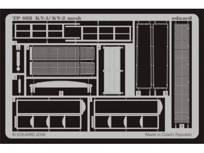  KV-1/ KV-2 mesh early 1/35 - Trumpeter - blaszki - zdjęcie 1