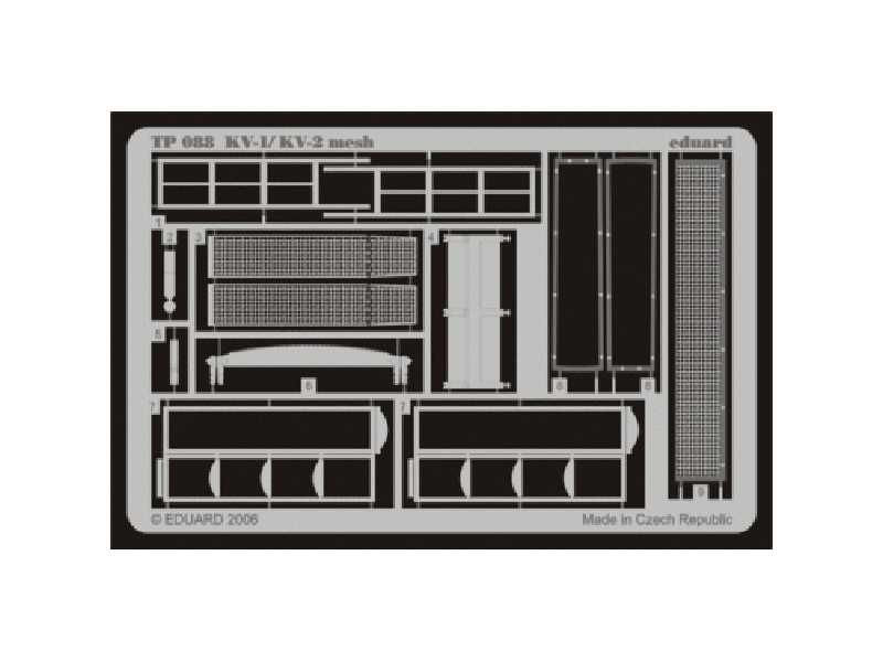 KV-1/ KV-2 mesh early 1/35 - Trumpeter - blaszki - zdjęcie 1 KV-1/ KV-2 mesh early 1/35 - Trumpeter - blaszki - zdjęcie 1