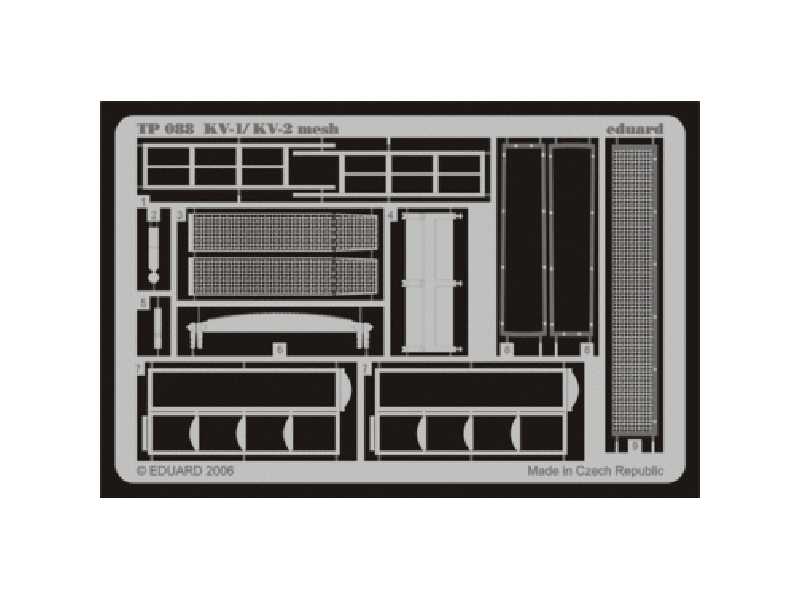  KV-1/ KV-2 mesh early 1/35 - Trumpeter - blaszki - zdjęcie 1