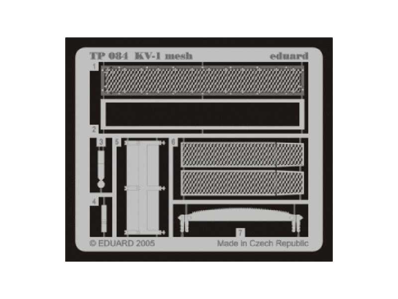 KV-1 mesh 1/35 - Trumpeter - blaszki - zdjęcie 1 KV-1 mesh 1/35 - Trumpeter - blaszki - zdjęcie 1