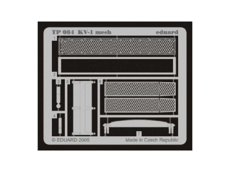  KV-1 mesh 1/35 - Trumpeter - blaszki - zdjęcie 1