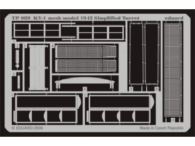  KV-1 mesh Simplified turret 1/35 - Trumpeter - blaszki - zdjęcie 1