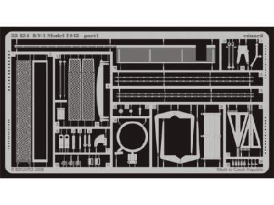  KV-1 Model 1942 1/35 - Trumpeter - blaszki - zdjęcie 1