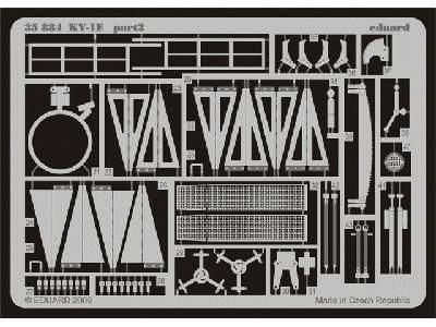  KV-1E 1/35 - Trumpeter - blaszki - zdjęcie 3