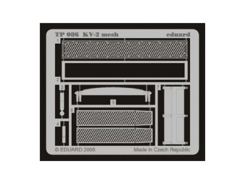 KV-2 mesh 1/35 - Trumpeter - blaszki - zdjęcie 1 KV-2 mesh 1/35 - Trumpeter - blaszki - zdjęcie 1