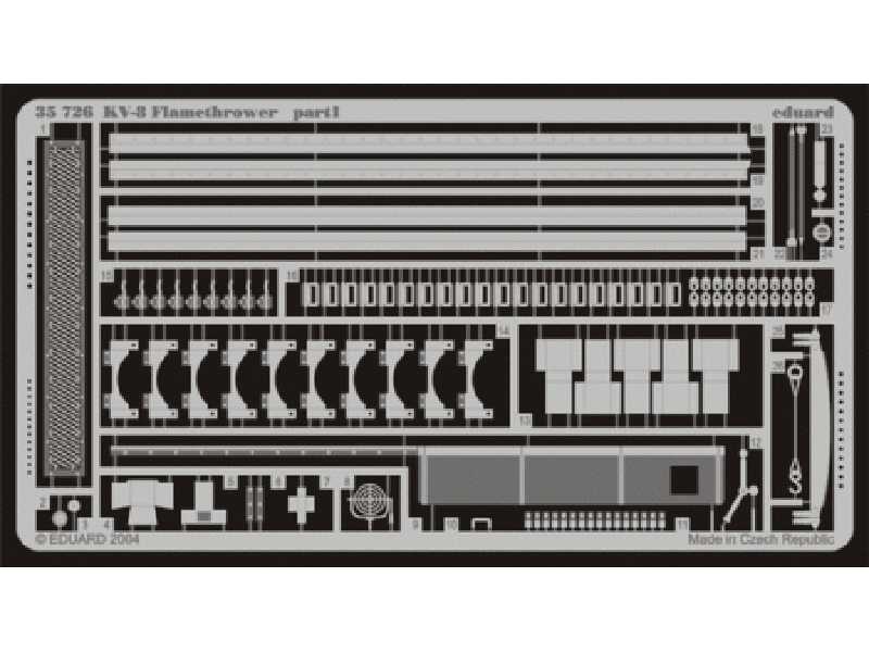 KV-8 Flamethrower 1/35 - Eastern Express - blaszki - zdjęcie 1 KV-8 Flamethrower 1/35 - Eastern Express - blaszki - zdjęcie 1