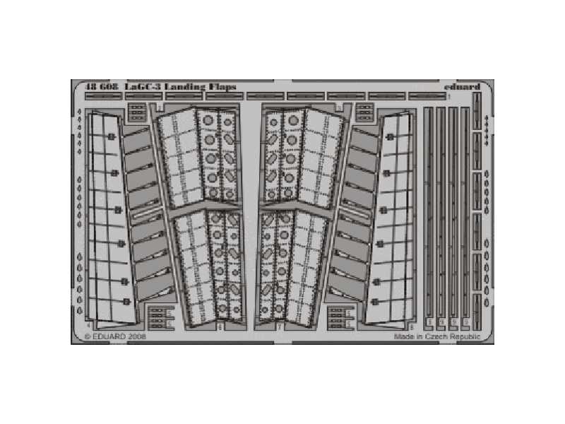 LaGG-3 Landing Flaps 1/48 - Icm - blaszki - zdjęcie 1 LaGG-3 Landing Flaps 1/48 - Icm - blaszki - zdjęcie 1
