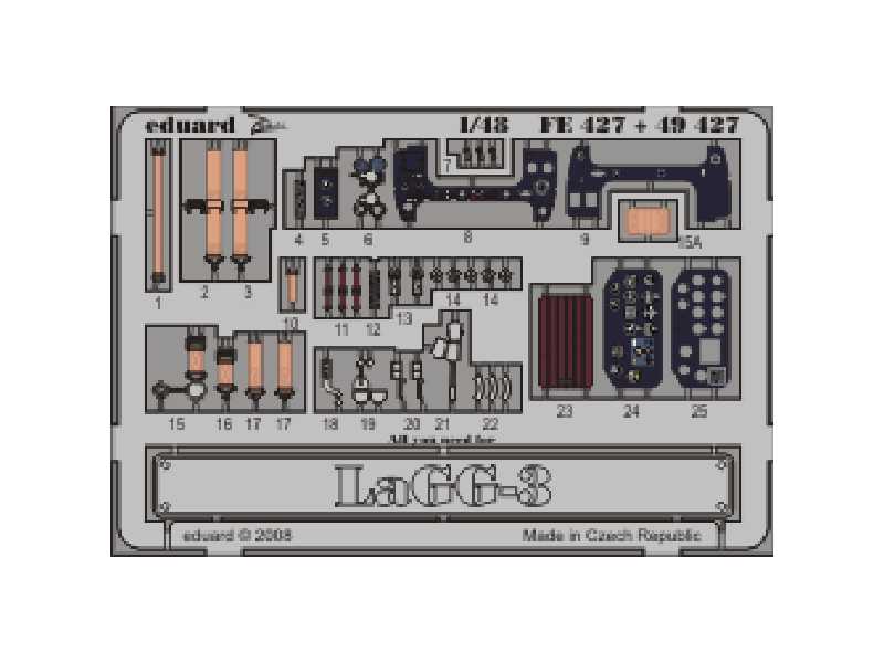  LaGG-3 S. A. 1/48 - Icm - blaszki - zdjęcie 1