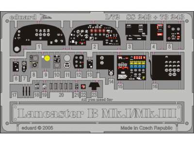  Lancaster B Mk. I/Mk. III 1/72 - Hasegawa - blaszki - zdjęcie 1