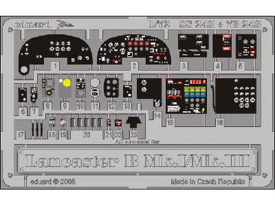  Lancaster B Mk. I/Mk. III 1/72 - Hasegawa - blaszki - zdjęcie 2
