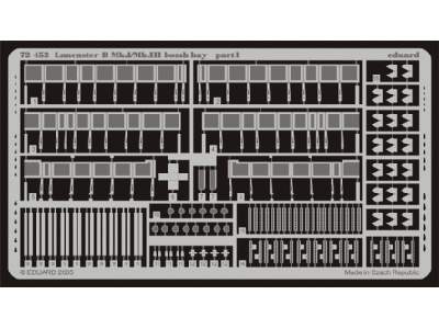  Lancaster B Mk. I/Mk. III bomb bay 1/72 - Hasegawa - blaszki - zdjęcie 1
