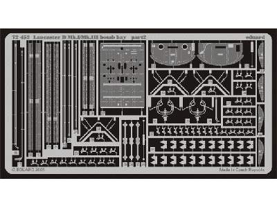  Lancaster B Mk. I/Mk. III bomb bay 1/72 - Hasegawa - blaszki - zdjęcie 3