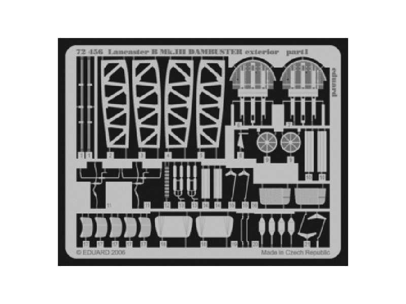  Lancaster B Mk. III Dambuster exterior 1/72 - Hasegawa - blaszk - zdjęcie 1