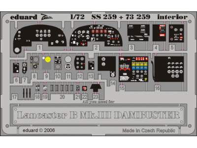  Lancaster B Mk. III Dambuster interior 1/72 - Hasegawa - blaszk - zdjęcie 1