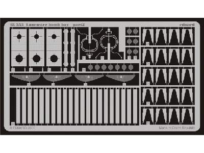  Lancaster bomb bay 1/48 - Tamiya - blaszki - zdjęcie 3