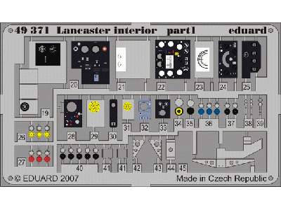  Lancaster interior 1/48 - Tamiya - blaszki - zdjęcie 2