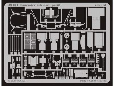  Lancaster interior 1/48 - Tamiya - blaszki - zdjęcie 5